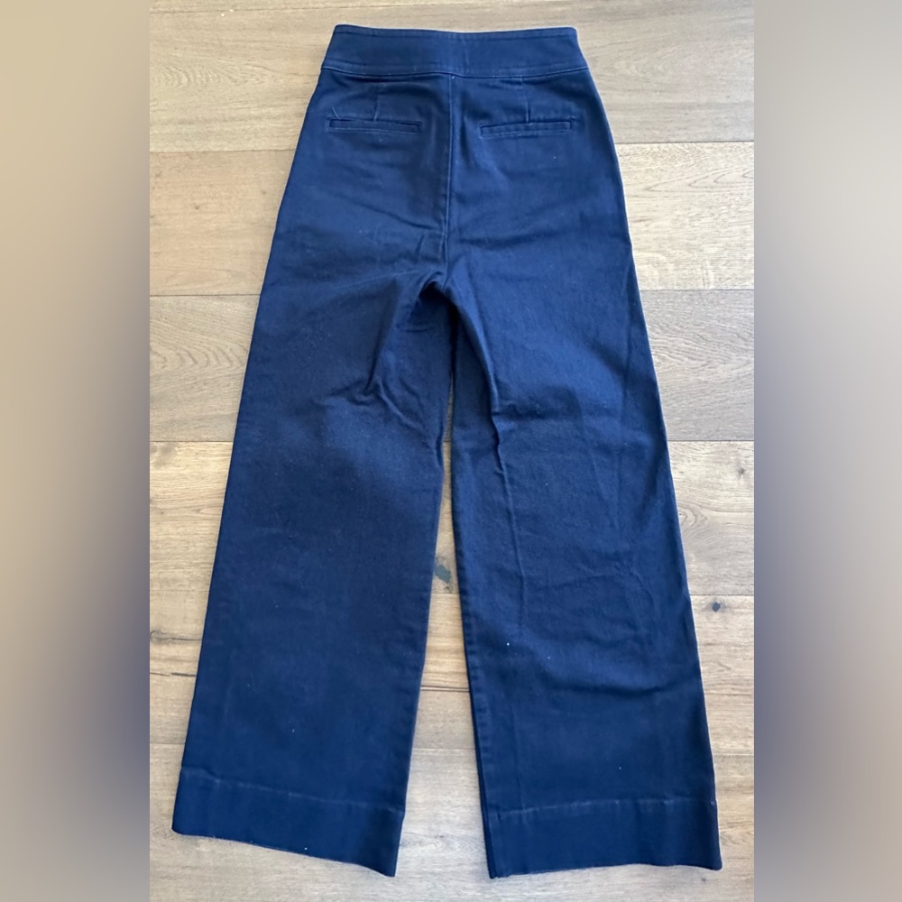 J.Crew Women's Patch-Pocket Wide Leg Pant in Twill - Picture 3 of 4